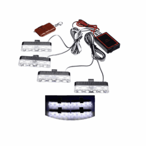 ✨Luz LED Strobe COB Autos MJG: 4 Barras, Control Remoto 🚨